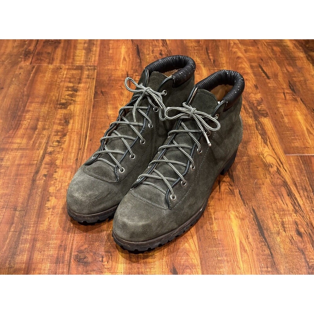 Vintage Vasque Leather St. Moritz Sole Dark Green Hiking Boots Women’s Size 10